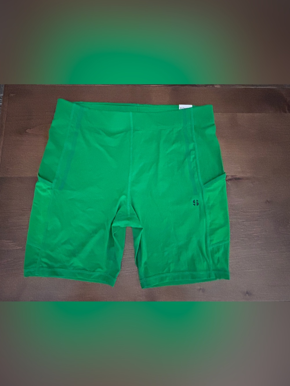 Sports Illustrated, Spandex/Yoga/Bike/Workout shorts, Women’s XXL, Green NWT!